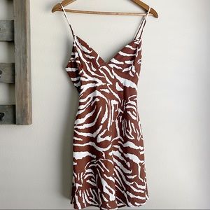 NWOT Lovely Day Zebra Print Mini Dress